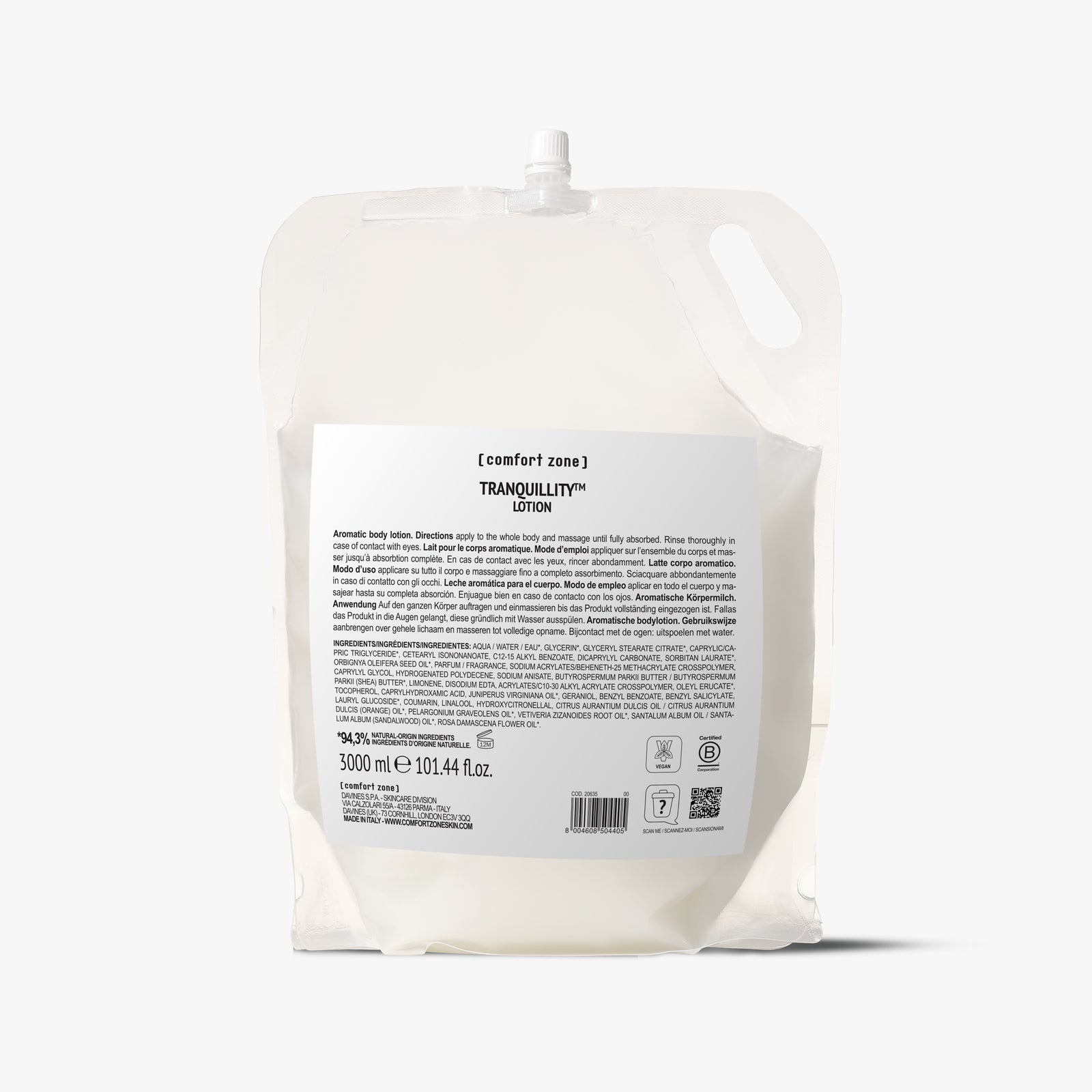 Comfort Zone: Tranquillity&amp;#8482; Body Lotion Latte corpo aromatico ricarica 3L-1.jpg
