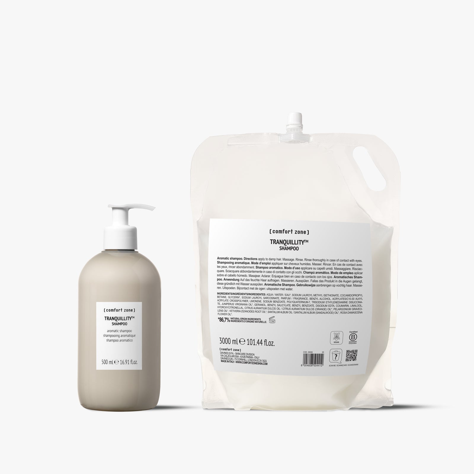 Comfort Zone: Kit Shampoo Shampoo aromatico 3L ricaricabile con dispenser-BDSCIT00005
