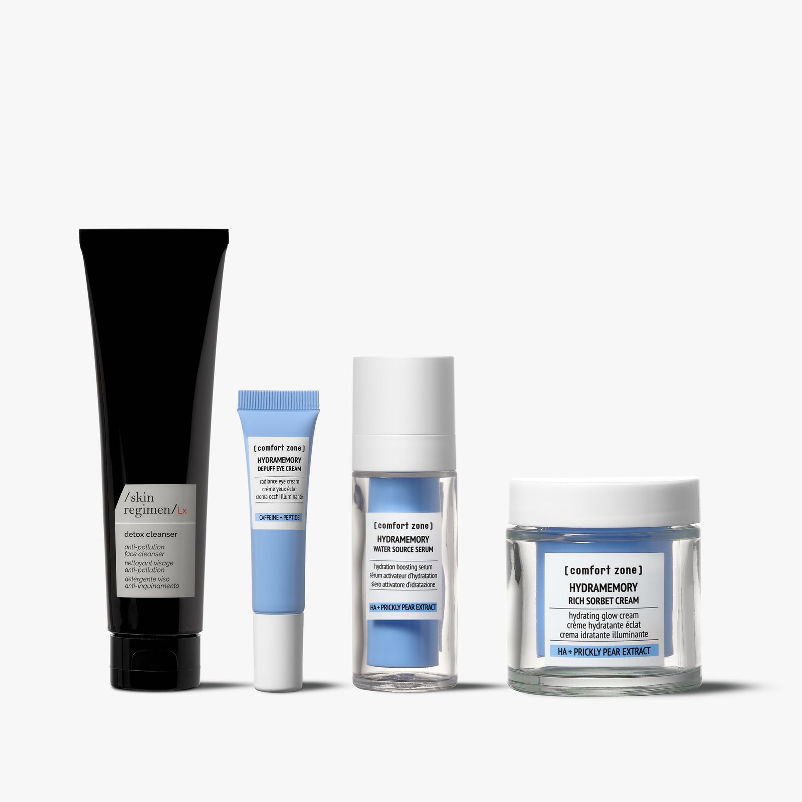 Comfort Zone: Kit Hydrating Glow Routine Set detergente idratante illuminante-

