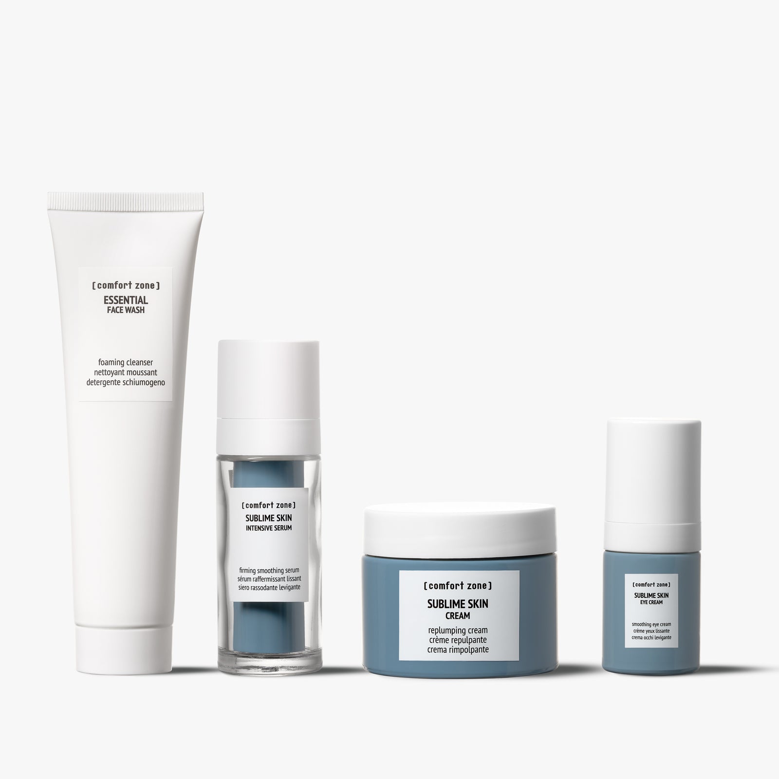 Comfort Zone: Kit Anti-Age Routine Set detergente e rimpolpante viso e occhi-
